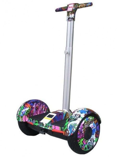 Гироскутер с ручкой Smart Balance А8 Джунгли