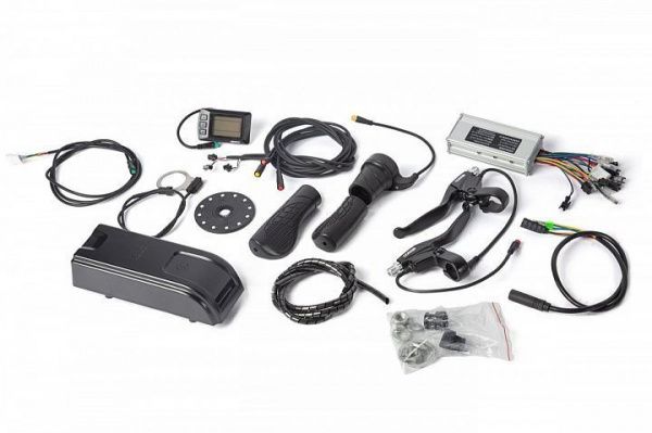 КОМПЛЕКТ Eltreco 36V 350W LCD 24" передний + АКБ 36V 10Ah (HL)