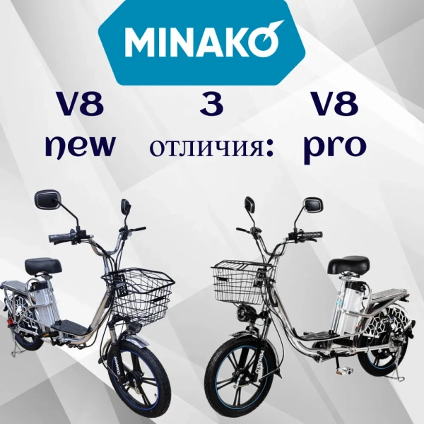 Электровелосипед MINAKO V8 60V/10.7Ah 500W