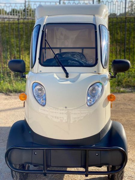 Квадрицикл грузовой GreenCamel Тендер X1200 Квадро (72V 2500W) кабина, BOX, понижающая 52 Ah
