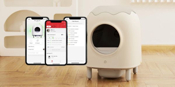 Умный самоочищающийся ящик для кошачьего туалета HHOLOVE Smart Self-Cleaning Cat Litter Box