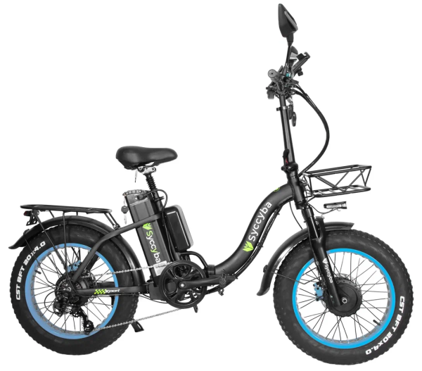 Электровелосипед Syccyba H2 (F11) DUAL 20AH синий