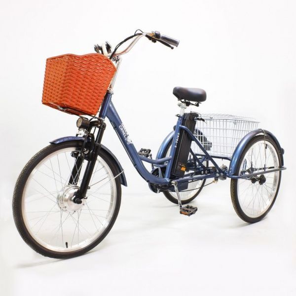Электровелосипед GreenCamel Трайк-24 (R24 500W 48V 10Ah) синий