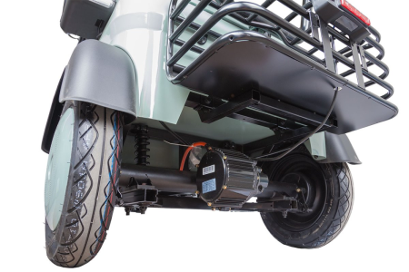 Электротрицикл Rutrike Gelbert Beta 48V/60V 800Вт зелено-белый