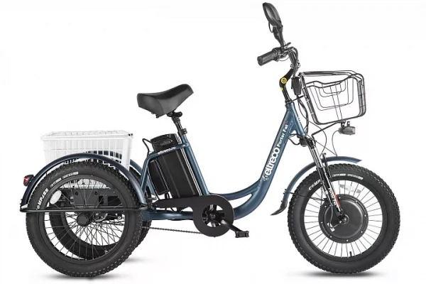 Трицикл Eltreco Porter Fat 500 UP! Темно-синий