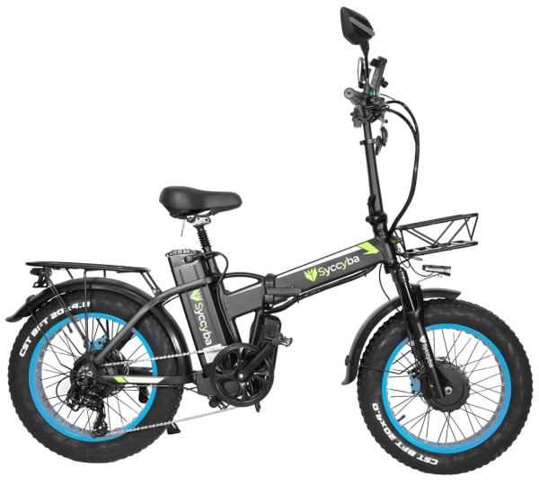 Электровелосипед SYCCYBA H1 (F10) DUAL 23AH синий