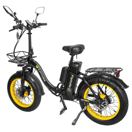 Электровелосипед Syccyba H2 DUAL желтый